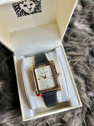 Anne Klein Rectangle Leather Watch for Women