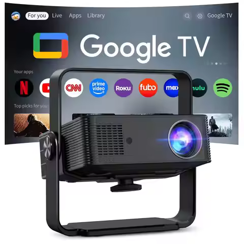 HM102 160ANSI Android 13 Smart Projector Auto Focus Native 1080P 4K Decode WiFi6 BT5.0 Portable Home