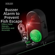 MELEN Fishing Bite Alarm, Sound Alert Function Bite Detection Fishing Rod Alarm, Convenient LED Ligh