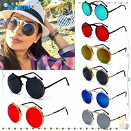 SUSUN Round Sunglasses Metal Frame UV Protection Circle Glasses Steampunk Sunglasses