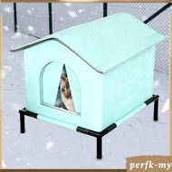 [PerfkMY] Outdoor Cat House, Raised Oxford Shelter for Stray Cats, Shelter for Stray Cats During The