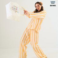 ชุดนอน SLEEPING CLOUD | ชุดนอน 100% LYOCELL ผ้านุ่ม เย็น ใส่สบาย : แขนยาว ขายาว Smiley MONDAY