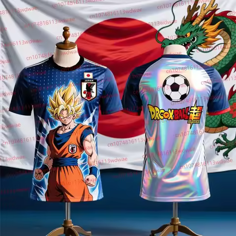 Japan Football Jersey 2026 New Dragon Ball Anime Football Shirt Goku Super Saiyan Special Edition Fo