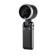 N607 Portable Handheld Personal Rechargeable Desk Fan LED Digital Display 180° Adjustable 5-Speed