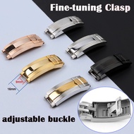 Fine-tuning Pull Button Clasp Watch Accessories Silicone Watchband Buckle Bracelet Lock Buckle for Rolex DAYTONA SUBMARINER
