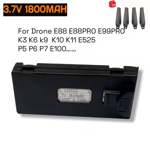 TERANTY 3.7V 1800MAH Drone Battery For GD85 Helicopter E88 E100 K3 K6 K9 P6 UAV Flying Camera Batter
