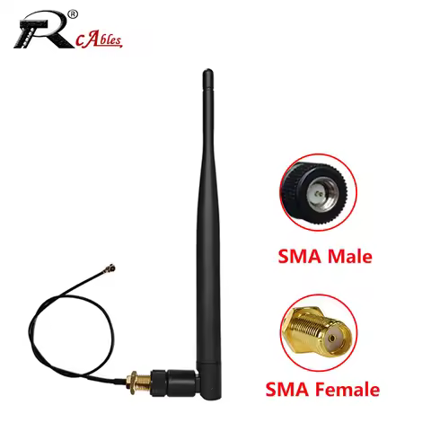 1Set 2.4G Antenna 5DB SMA Female Wifi 2.4GHz Antenna MHF Female to SMA Pigtail Extension RF 1.13MM C