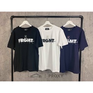 BE @ RTEE Fragment Design FRGMT LOGO Bear Exhibition Limited Short Sleeve Black White Blue