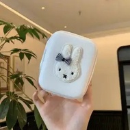 Cute Cartoon Bunny CCD Case - Shockproof Ins-style Pouch for Small Camera & Wireless Mouse