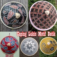 Caping Lukis Motif Batik l Topi Petani Anak dan Dewasa