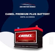 CAMEL Premium Plus Car Battery DIN75L (L3) 650CCA | MF Maintenance-Free Battery | 1 Year Warranty | 