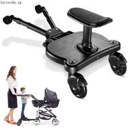 LACYES Stroller Standing Board, 2 in 1 Sit and Stand Universal Stroller Pedal Adapter, Pram Pedal Ad