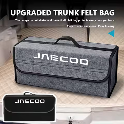 Felt Car Trunk Folding Organizer Bag Foldable Trip Storage Box For JAECOO J7 J8 Omoda C9 AWD