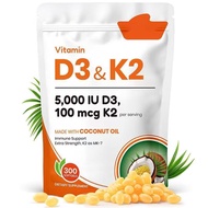 new TK Hot-selling 300 Coconut Oil D3 & K2 Soft Capsules Vitamin D3K28899260111 c87