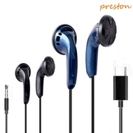 PRESTON Earphone Wired, Flat Earbuds 3.5mm/Type C Wired Headset, Wired Headphone Wired High Fidelity
