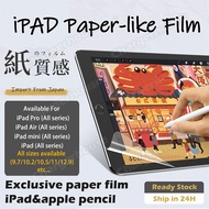 FREE Shipping 2024 iPad Screen Protector Paper Like Matte Film iPad Pro/iPad Air 5/iPad Mini 6/Air 4