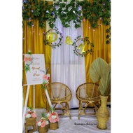 Dekorasi lamaran backdrop VARIASI/Dekorasi lamaran/akadnikah