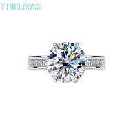 Real Moissanite 2-5CT Fashion Ring For Women Men Anniversary S925 Silver Ring