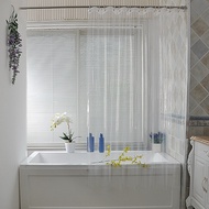 ม่านอาบน้ำโปร่งใสม่านอาบน้ำผ้าม่านหนาธรรมดาโรงแรมสีทึบม่านอาบน้ำม่านอาบน้ำผ้าฝ้ายทนทาน