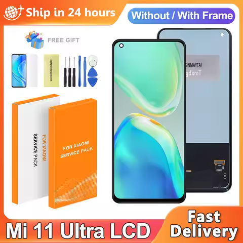 TFT For Xiaomi 11 Ultra M2102K1G M2102K1C LCD Display Touch Screen Digitizer Assembly Mi 11 Ultra Di