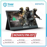 Novatu 15.6" FHD 1080P IPS 60Hz HDR+ Portable Touch Screen Monitor