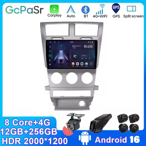 For Dodge Avenger JS 2007 2008 - 2010 5G WIFI Car screen Android Auto Radio Carplay GPS Navigation M