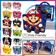Kids Friendly Cartoon 3D Shockproof Tablet Cover Protective Case with invisible stand for iPad 11th 