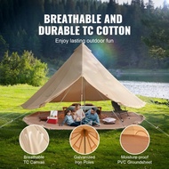 
2026
 SucceBuy Canvas Bell Tent 4 Seasons 9.8ft Yurt Tent Canvas Tent for Camping with Stove Jack B