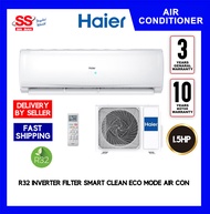 【 SAVE 3.0 VOUCHER 】Haier HSU-10VTK21 | HSU-10VTH21 1HP R32 Inverter Clean Eco Mode Hyper PCB Air Conditioner | AIR CON | AIR COND