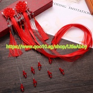 Ancient style costume Hanfu accessories butterfly ribbon hairpin clips fresh tassel hair accessories