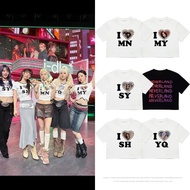 GIDLE Album 'We Are Idle' Short Sleeve T-Shirt - Featuring Members Zhao Meiyeon, Song Yuqi, Ye Shuhu