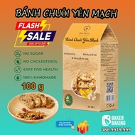 Weight loss cake Biscotti banana oatmeal, sugar-free, suitable for healthy / seatclean /das Box: 100g