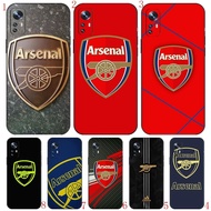 J6 Arsenal FC for Redmi Note 7 8 9 10 4G Pro Max 8T 9S 9T Compatibility TPU Spot Black Plastic Soft 