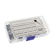 200PCS TO-92 NPN P-NP P-ower Transistor 10 Types Values Kit Set BC337/ BC327/ 2N222/ 2N2907/ 2N3904/