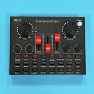 V8S การ์ดเสียงอุปกรณ์พอดคาสต์ภาษาอังกฤษชุด F998ไมโครโฟน Bm800ร้องเพลงโทรศัพท์มือถือ