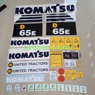 Komatsu D65E-12 Dozer Decal Sticker