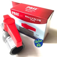 PVC Ball Valve 1/, 3/s4, 1 Bunch PASS