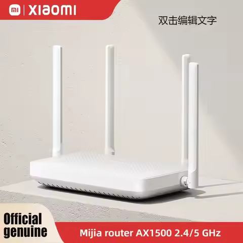 Xiaomi Router AX1500 WiFi 6 2.4/5GHz Mesh System Dual Band Gigabit Work with Mi Home App Network Cab