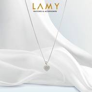Dây chuyền bạc nữ LAMY Sparking Silver Winter Heart Necklace 6152SV - Dây chuyền bạc ta