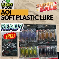 8PCS 6.5cm 2.7g AOI TPE SP Soft Plastic fishing lure bait Ikan Umpan casting haruan siakap toman