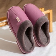 內地直送 - 中老年棉拖鞋 秋冬季防水厚底 防滑居家拖鞋 室內棉拖