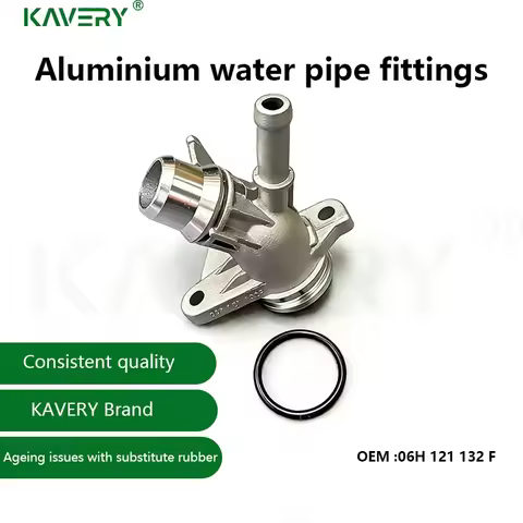 For 1pc Aluminium Engine Cooling Radiator Coolant Connector Water Outlet Flange Pipe fit Au-di Q5 A4