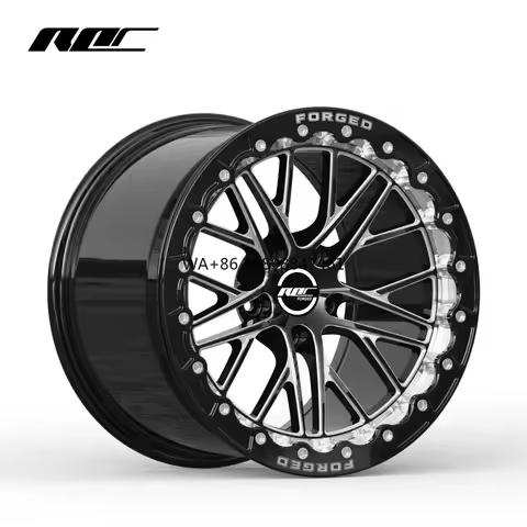Roc Custom Drag Beadlock Wheels 5x120.65 5x120 Sport Car Wheels Rims 17 18 Inch Beadlock Wheels for 