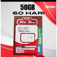 Hotlink Maxis internet Sim card 50GB For 2 month internet, inside available rm 5 , redy stock