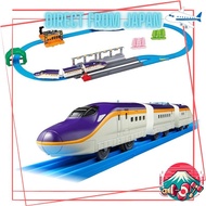 Takara Tomy Plarail E8 Tsubasa & Tomica Arch Level Crossing Set (Comes with 3 bonus S-shaped tracks)