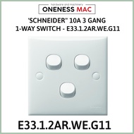 SCHNEIDER 10A  1-WAY FLUSH SWITCH 2/3/5GANG