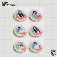 IVE Kpop Members Wonyoung Yujin Rei Leeseo Liz Gaeul NR Worx Pin Button Badge