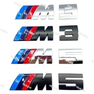 3D Metal M3 M5 Car Styling Emblem Badge Body Rear Trunk Decor Decals Sticker For BMW M Power Perform