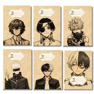 MHA JJK BSD Anime Theme Aesthetic Chocolate Cover Wind Breaker Artpaper Thick