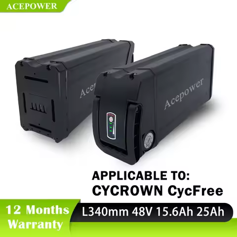 For CYCROWN CycFree Ebike Battery 48V 13Ah 15.6Ah 18.2Ah 20Ah 25Ah Battery for CYCROWN CycFree Foldi